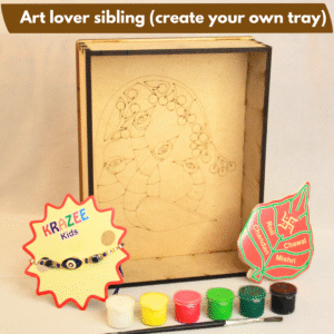 Kalighat paintings inspired DIY rakhi hamper